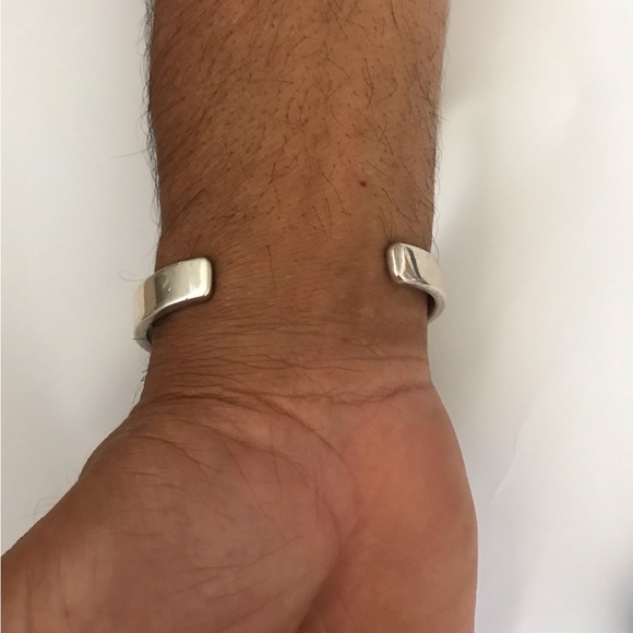 B Morgan 14k Navajo Sterling Cuff - Picture 2 of 10